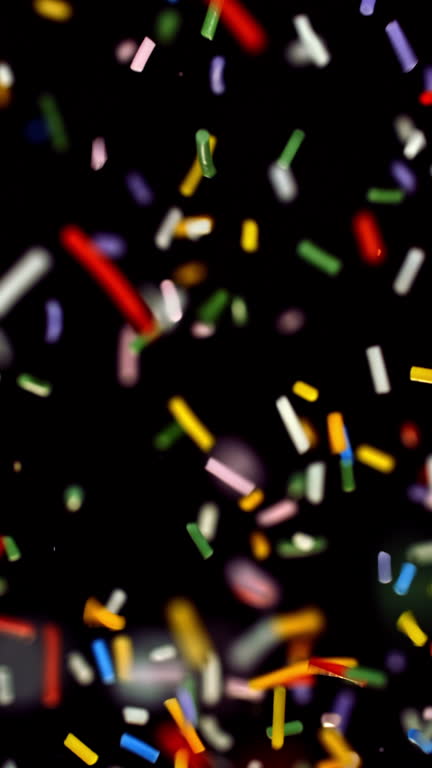 Vibrant Jimmies Ascending On A Dark Background