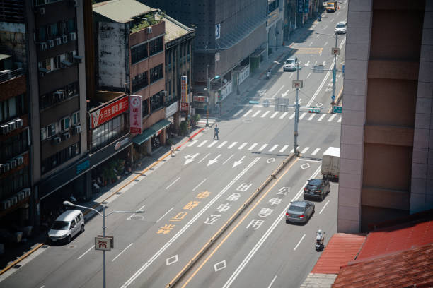 istock Empty Street Scene in Taipei 2190656308