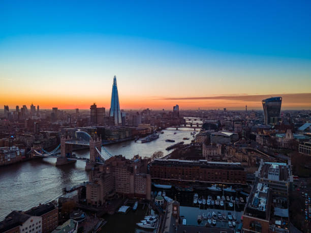istock Sunset Skyline View of London 2190656430