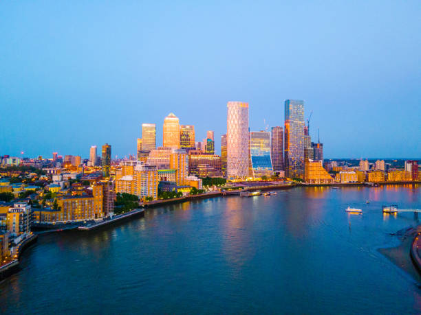 istock Twilight Skyline of London's Financial District 2190656443