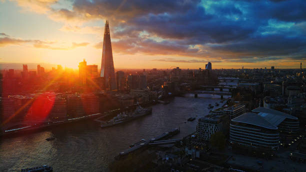 istock Sunset Silhouette of London Skyline 2190656474