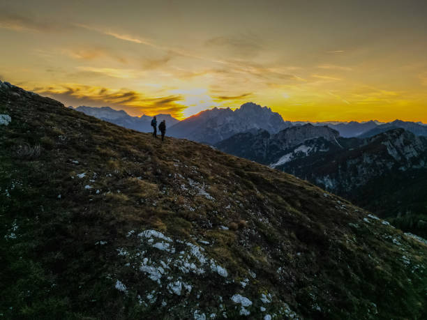 istock Mountain Trek at Dusk with Two Adventurers 2190656907