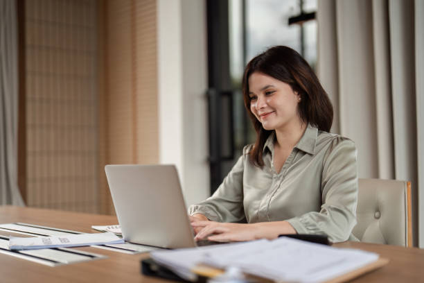 istock Businesswomen working remotely home office digital collaboration environment professional viewpoint 2190657089