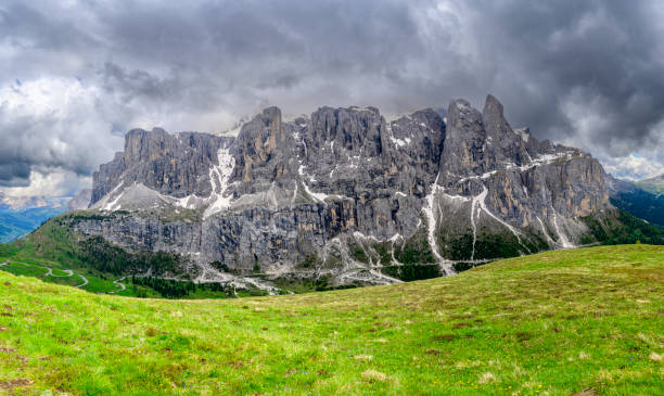 istock Sella group seen from the Gardena Pass in the Dolomites mountains 2190659444