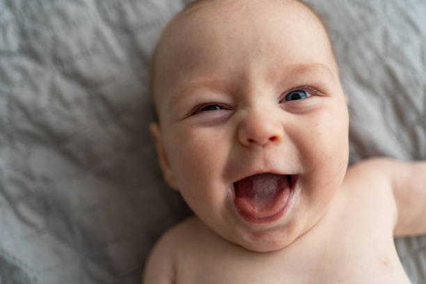 istock Facial expression of cute baby boy 2190663615