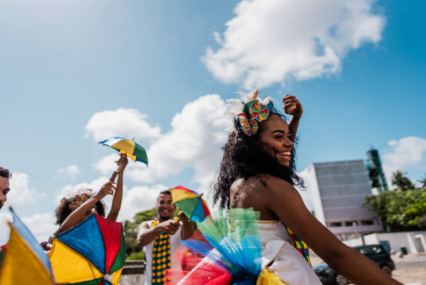 istock Young dancer woman dancing frevo outdoors 2190667219