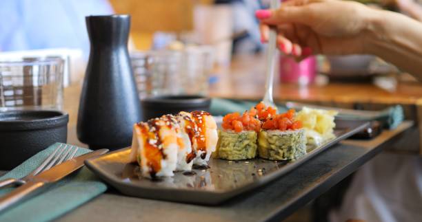 istock Sushi Platter Featuring Fresh Rolls Offers Exceptional Gourmet Dining Experience, Perfect For Food Lovers Seeking Exquisite Japanese Cuisine With Fresh Ingredients, Impressive Presentation 2190667266