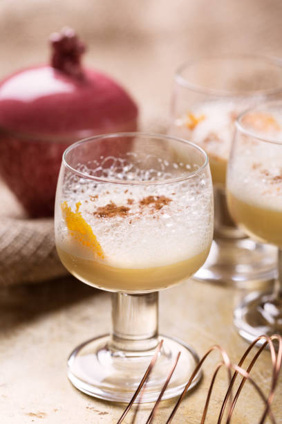 istock Glasses of Christmas eggnog 2190668116
