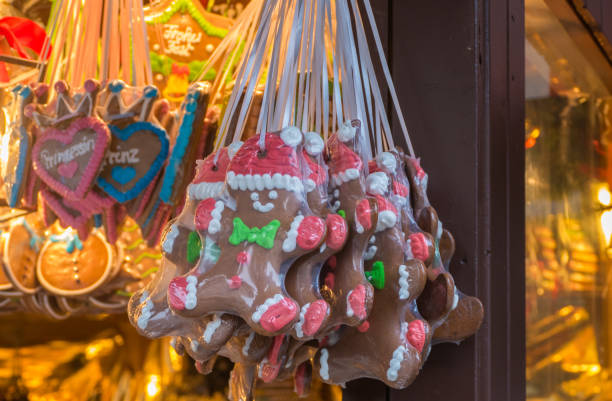 istock Hanging Gingerbread Men on Christmas market 2190676716