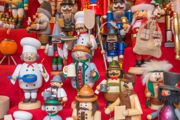 istock Many Smoker Figures on Christmas market 2190676923