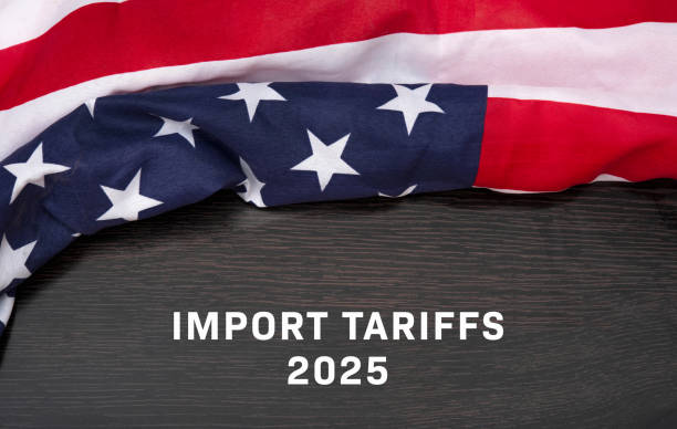 istock Import Tariffs increase concept with United States of America Flag on table 2190679947