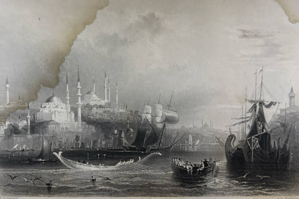 istock Antique illustration - Fort Constantinople - War with Russia 2190683246