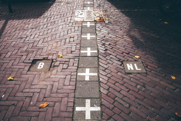 istock Border Between Belgium and the Netherlands, Line on the Ground 2190684390