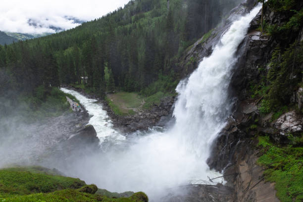 Breathtaking Summer View of Krimml Waterfall, Austria