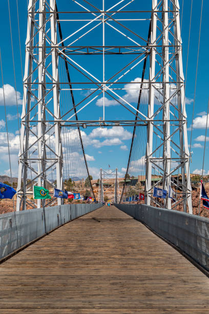 Photograph of the historic and amazing bridge over the Royal Gorge in Fremont County, Colorado that spans the Arkansas River nearly 1,000 feet below making it one of the highest suspension bridges in the world.