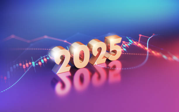 istock New Year 2025 Sitting on Business and Financial and Technical Data Chart 2190705761