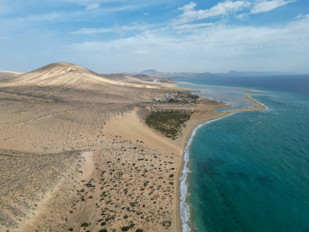 istock Aerial view on beach on Fuerteventura 2190707593