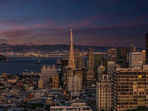 istock Aerial View of San Francisco Illuminated 2190710214