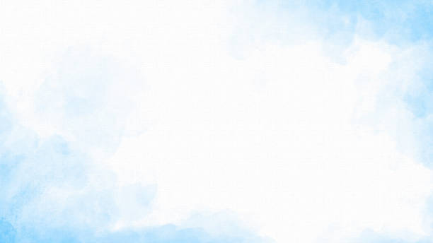 istock Abstract Light Blue Watercolor Framed Background with Copy Space 2190712022
