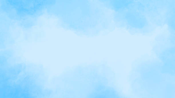 istock Light Blue Watercolor Vignette Background Abstract with Copy Space 2190712045