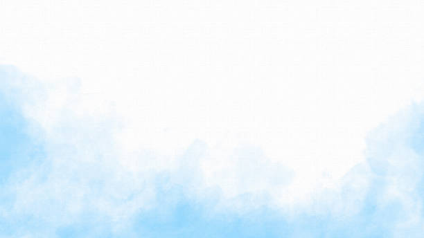 istock Light Blue Watercolor Background on Watercolor Paper - Copy Space 2190712063
