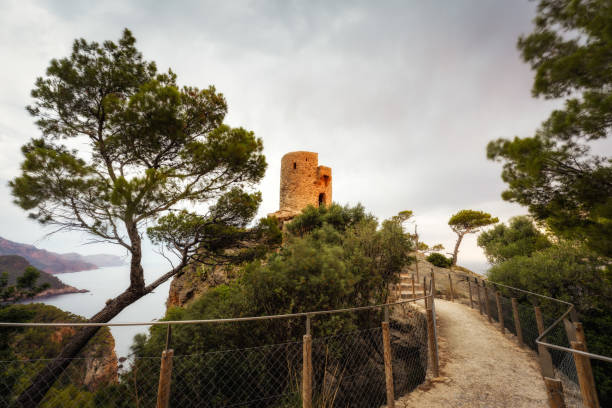 Verger Tower on the Majorca Coastline Spain