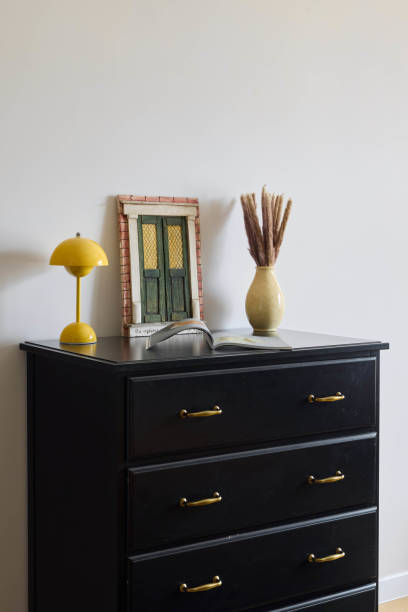 istock Stylish Black Dresser with Elegant Decorative Accessories for Your Interior Design Needs 2190717368