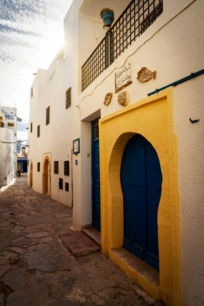 istock Sidi Bou Said In Tunis, Tunesia (Text says: In the name of God, the world is at peace with God) 2190717713