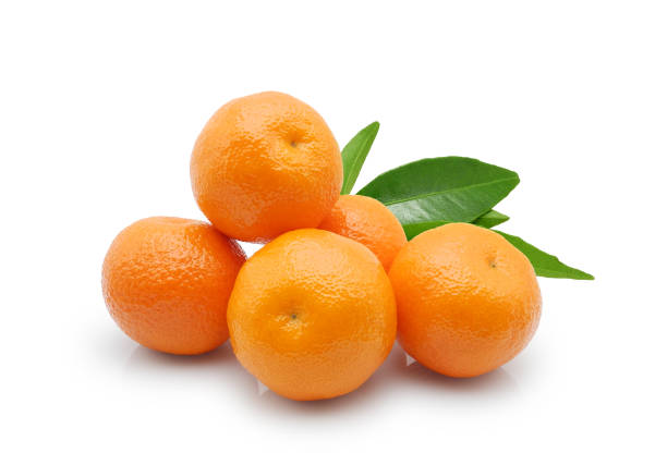 istock Heap of mandarin orange isolated on white background 2190718471
