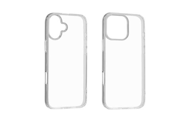 istock Set Transparent silicone case for latest model phone on isolated and white background 2190727121