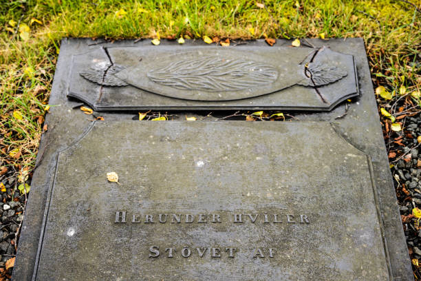 istock Old metal grave slab from the 1800s.. 2190727601
