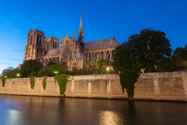Notre Dame de Paris at Dusk
