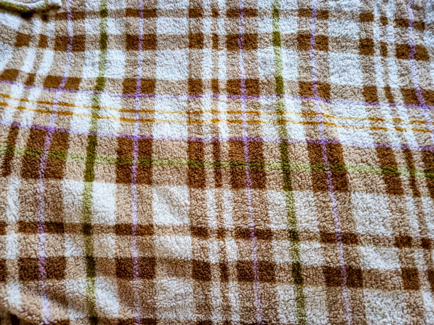 istock A cozy plaid blanket showcasing warm earth tones, perfect for chilly nights and adding comfort to any room. 2190733663