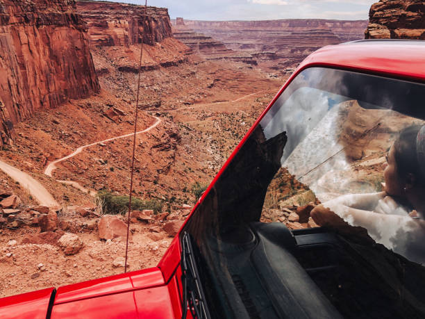 istock Off-road Shafer trail in canyon near Moab 2190735873