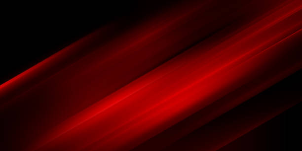 istock Red stripes lines motion blurred de focused abstract background 2190737389