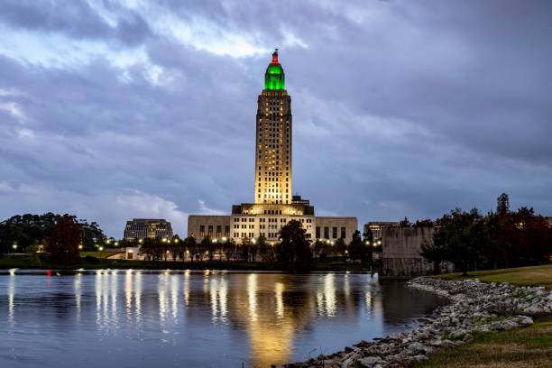 istock Louisiana State Capitol Building at Sunset 2190742584