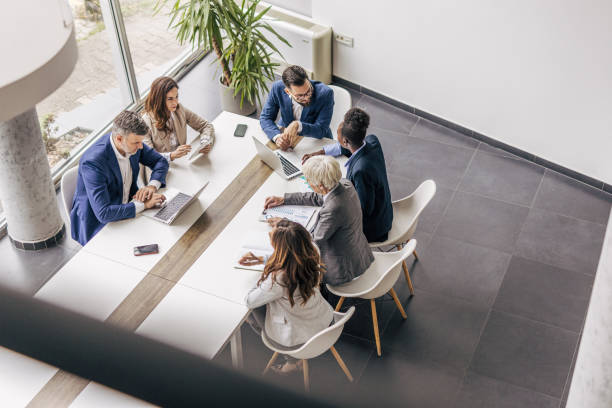 istock From above, the meeting room where their big ambitions are realized 2190744548