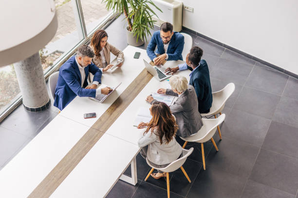 istock From above, the meeting room where their big ambitions are realized 2190744549