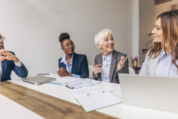 istock Business people brainstorming about innovative ideas in a meeting 2190745718
