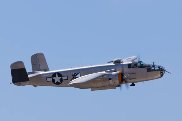 istock Side view of a a WWII era bomber (B-25 Mitchell) in beautiful light 2190747267