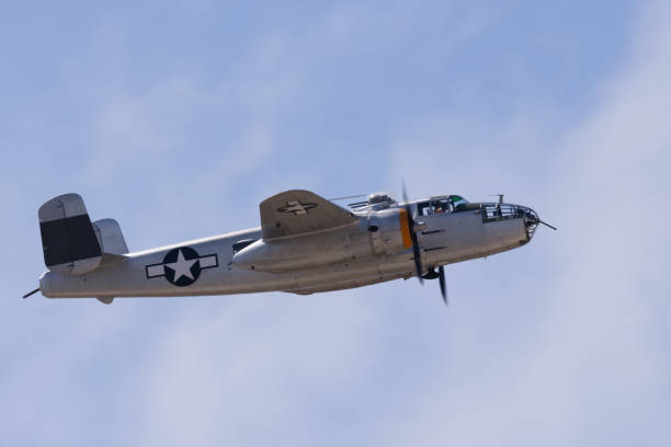 istock Side view of a a WWII era bomber (B-25 Mitchell) in beautiful light 2190747271
