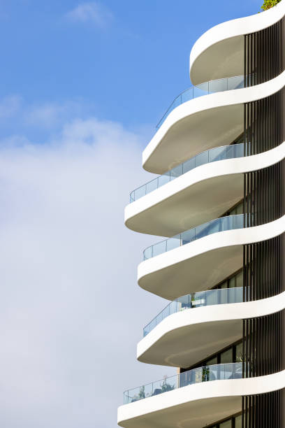 istock Closeup modern apartment building, background with copy space 2190748206