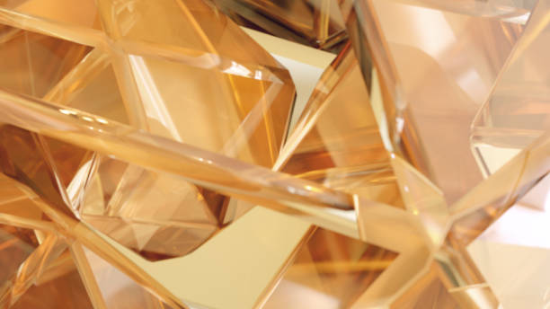 istock 3D illustration of a geometric jewelry surface. 2190748607