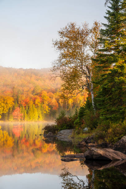 istock Autumn scenery at Lake Bouchard at Sunrise 2190749378