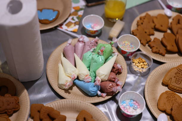 istock Vibrant and Colorful Icing Perfectly Crafted for Festive Cookie Decoration and Fun 2190752930