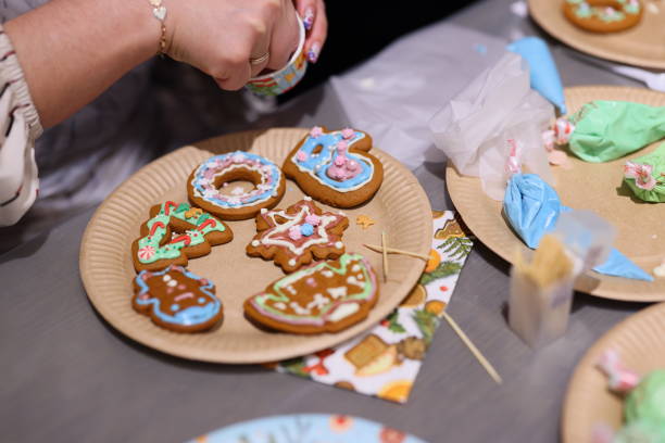 istock Engaging in a Creative Festive Gingerbread Decorating Activity is truly delightful and fun 2190753752