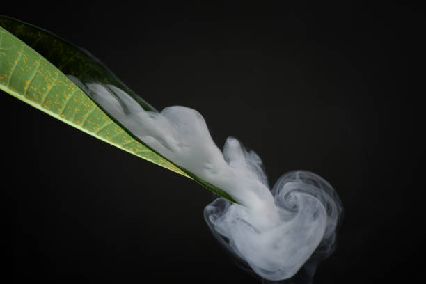 Smoke from a chimney as an abstract background.