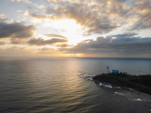 Sunrise over the Pacific Ocean at Point Cartwright, Mooloolaba, Sunshine Coast, Queensland, Australia