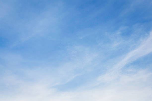 cyan skyline wide vivid gradient hues blending smooth cloudscape. fluffy clouds calm sunlight gloomy atmosphere. Wallpaper, the weather clear blue sky, cloudy layers, the climate.