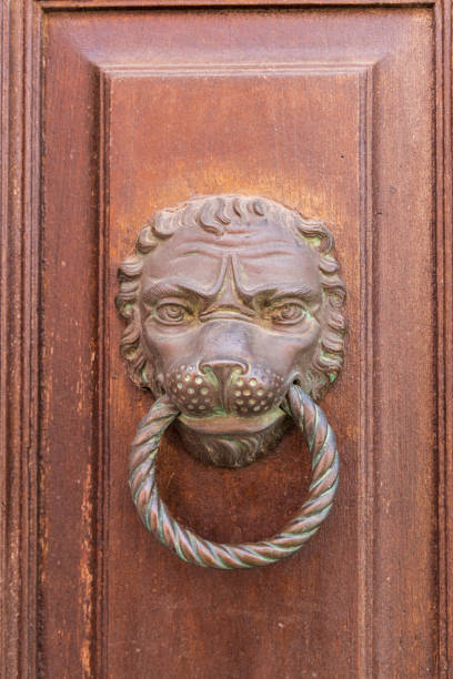 istock Italy, Venice. Lion door knocker. 2190771989